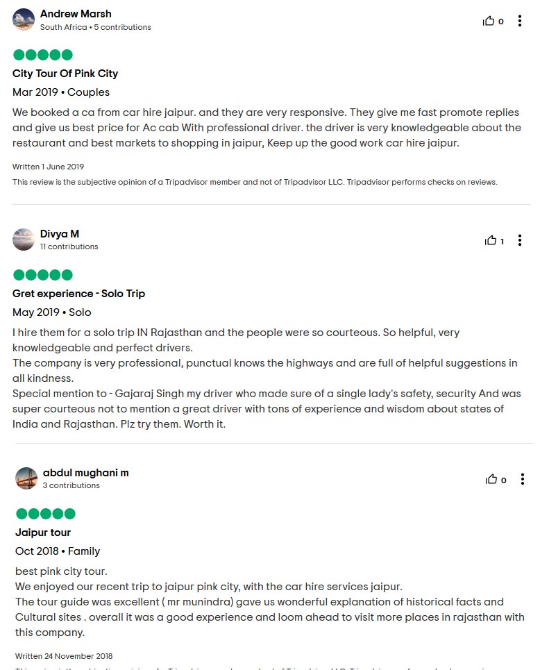 Rajasthan Guest Reviews